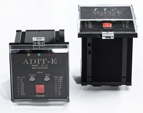 ADIT adjustable current and time sensitive earth fault relay