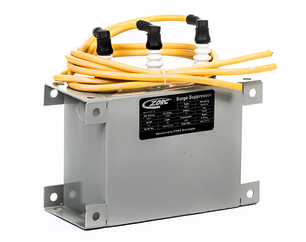 Compact ZORC surge suppressor